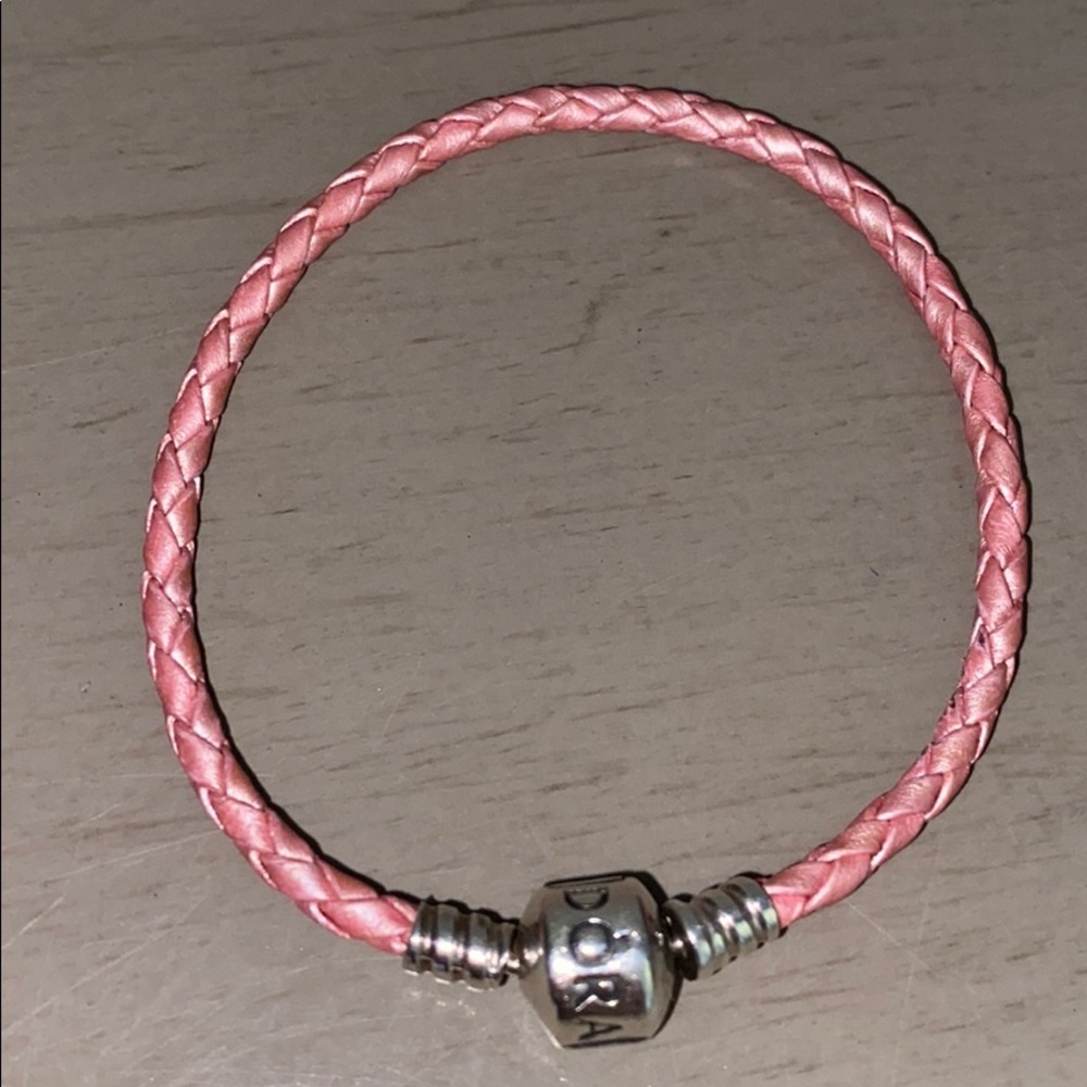 Pandora Pink Leather Bracelet